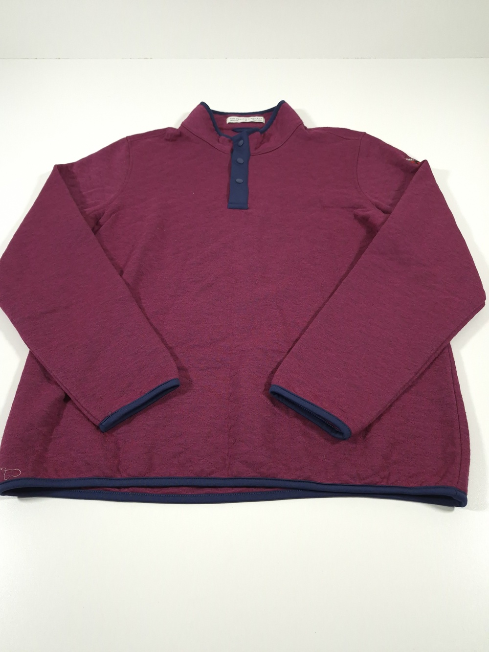 Holderness & Bourne Sweatshirt Mens M Red Heathered Henley Golf Sullivan